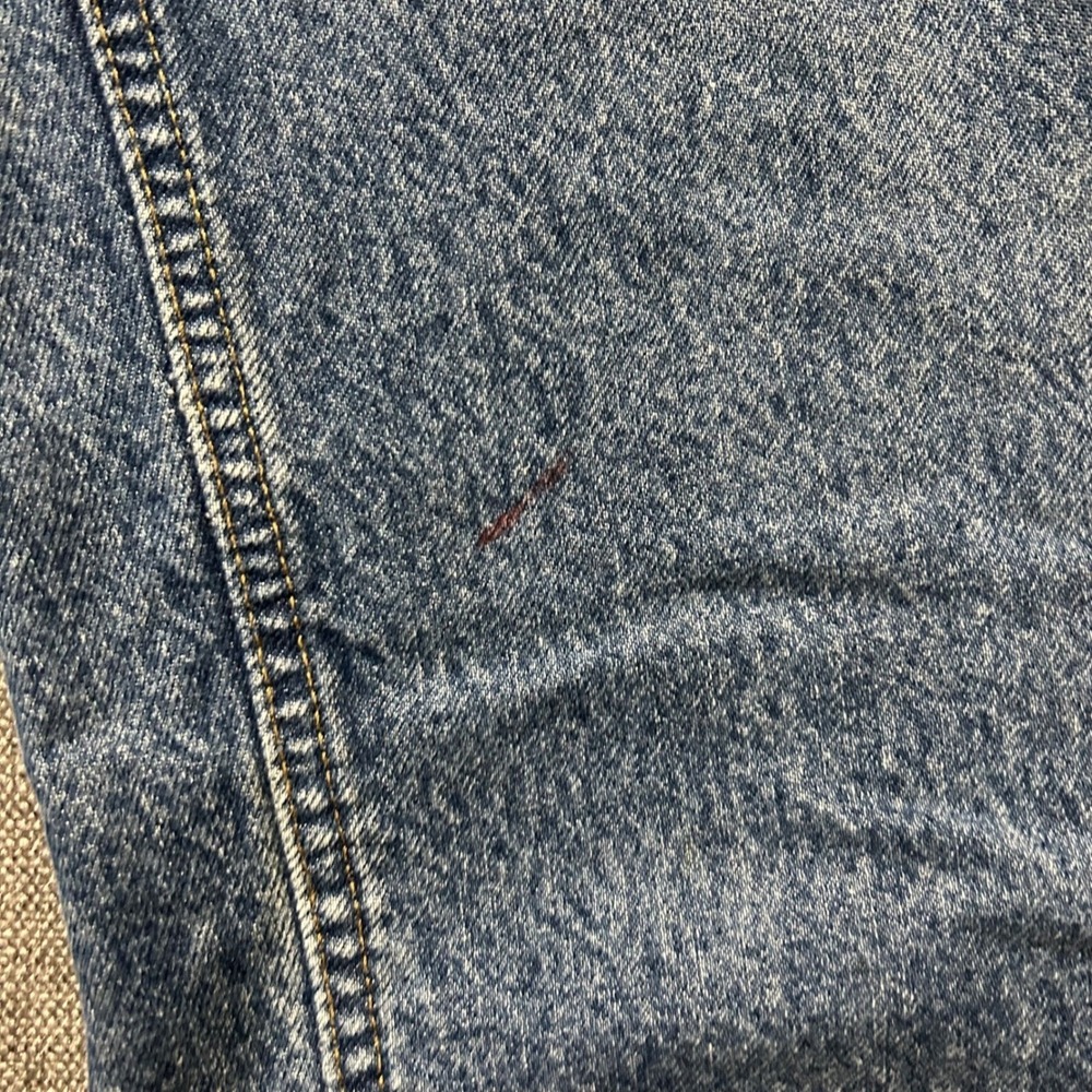 Carhartt B172 DST Jeans Mens 36x32 Blue Flannel Lined Relaxed Fit Workwear Denim - Picture 5 of 7